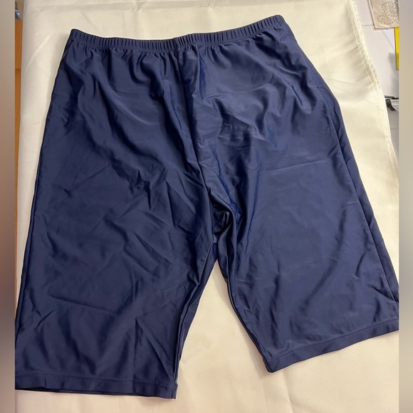 NEW Ladies Women’s Navy Blue Athletic/Swim/Biker Shorts - Picture 1 of 2